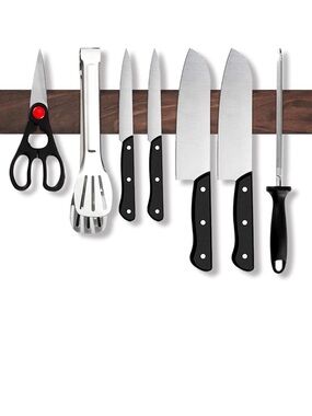 Walnut Magnetic Knife and Tool Organizer Holder 15 inch